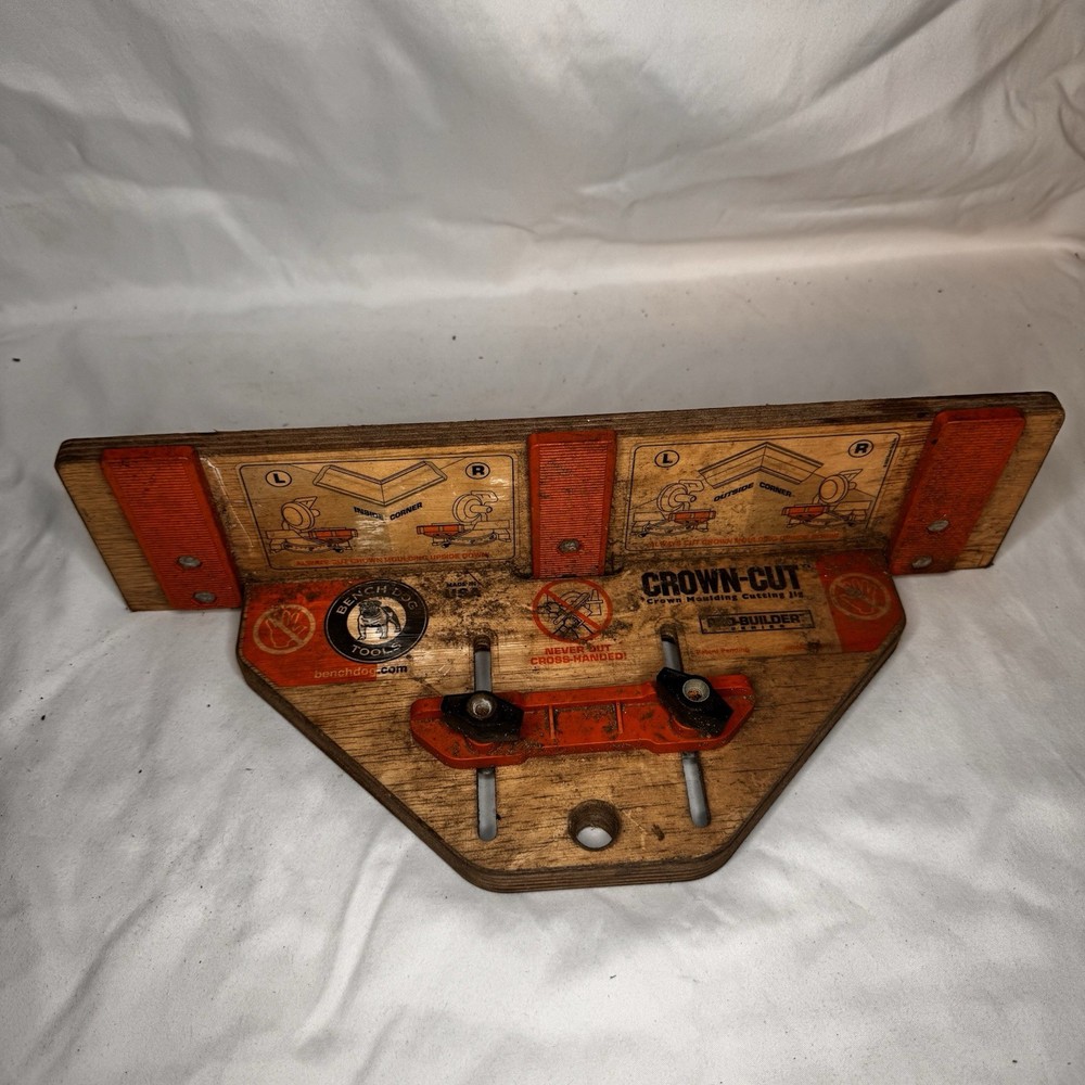 Bench Dog Crown Moulding Cutting Jig used