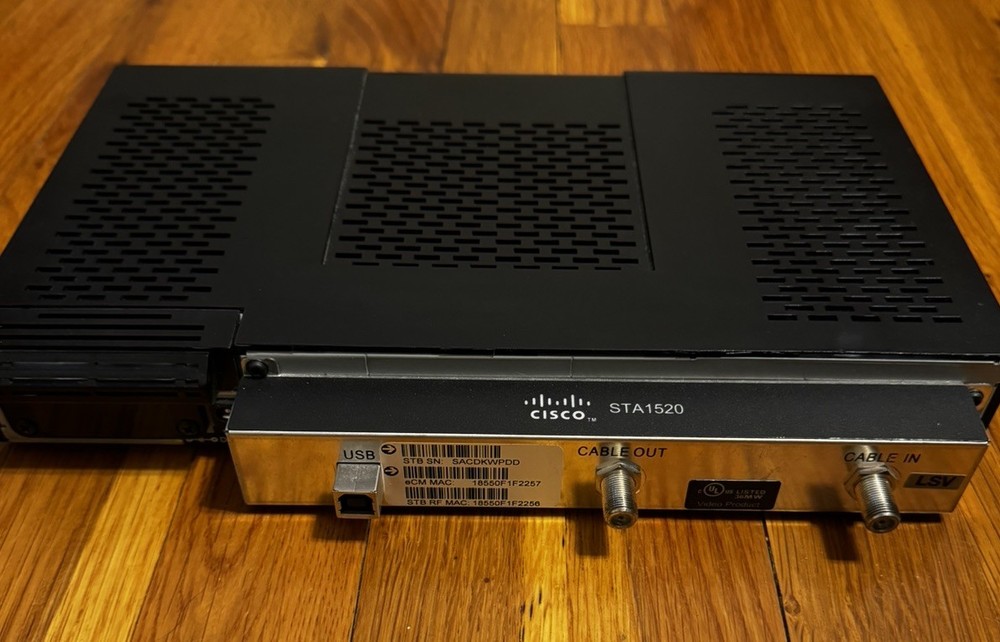 Cisco STA1520 Cable TV Tuning Adapter with Power Adapter