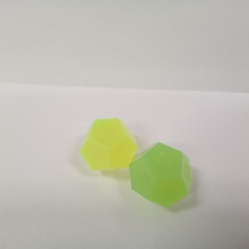 Gamescience d12, translucent, green