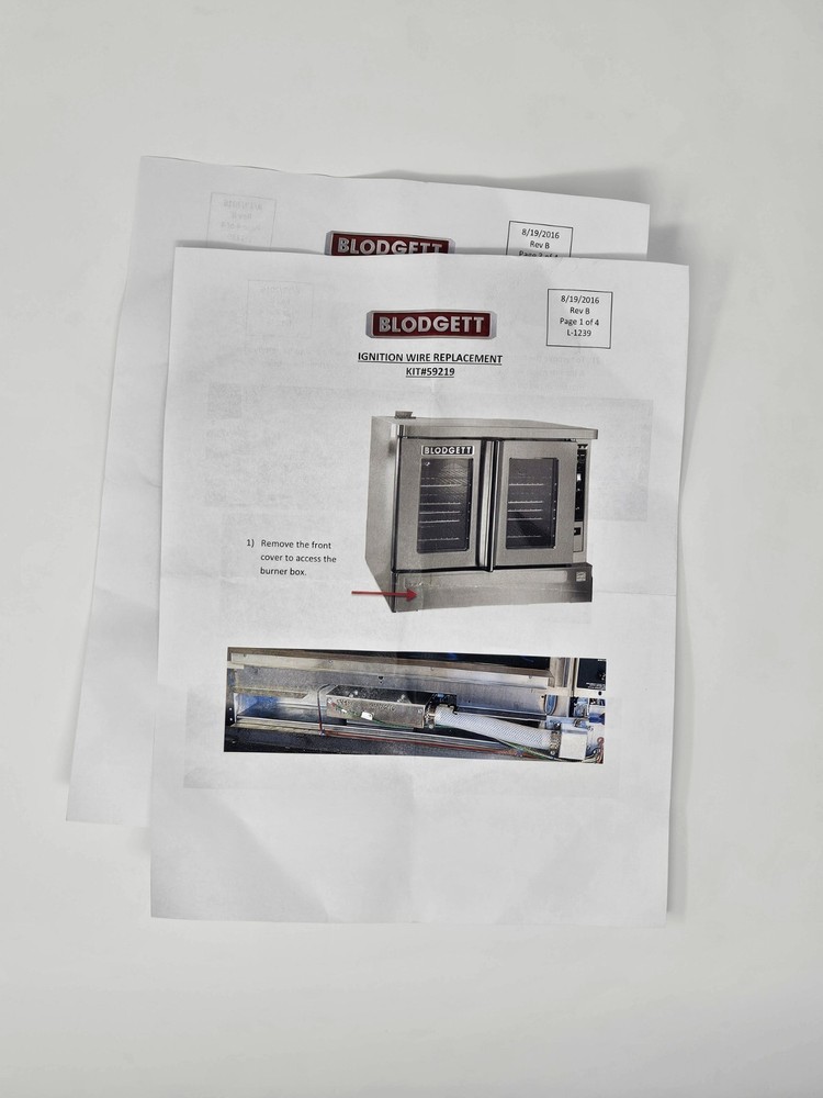 Blodgett ES Series Ignition Wire Replacement Kit 59219 - OEM