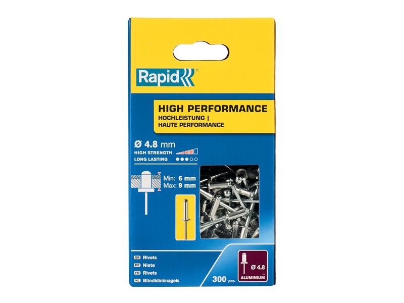 Rapid High Performance Rivets 4.8 x 12mm (Box 300) RPD5001436