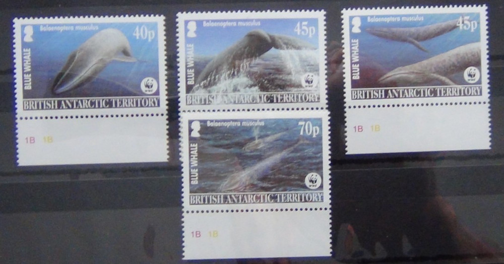 BAT 2003 Endangered Species Blue Whale set MNH