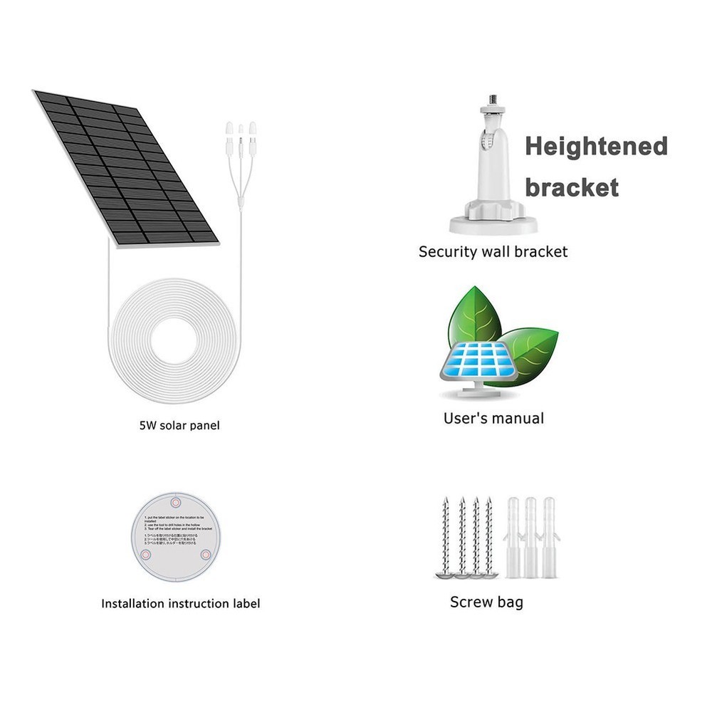 All Inclusive Package 10W Solar Panel with Charging Options for Easy Setup