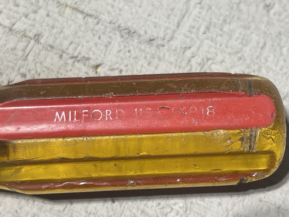 Milford USA Flat Head Slotted Tip Screwdriver