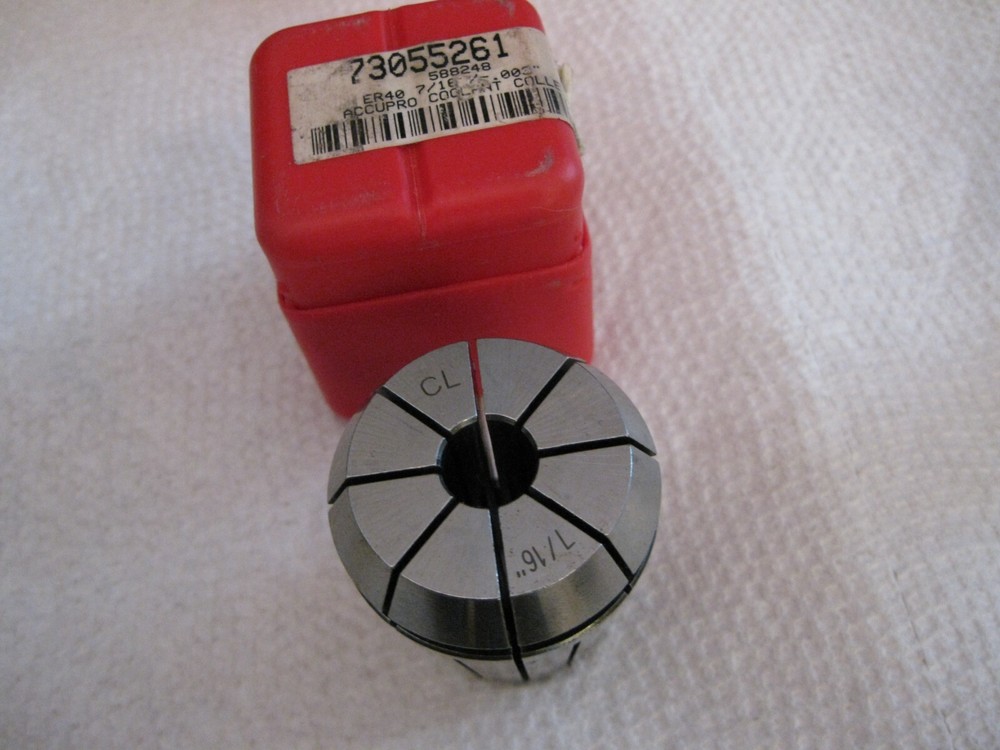 7/16" ER40 Coolant Collet ACCUPRO