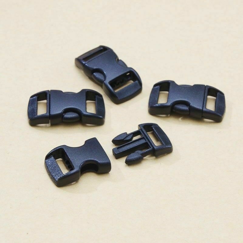 25pcs Side Release Plastic Buckles Clips For Webbing 10mm various colors