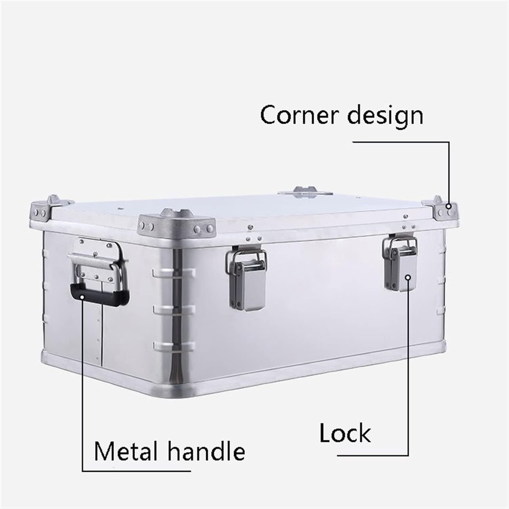 Tool Storage Tool Storage Box Portable Aluminum Tool Box Compact Hard Case Tool