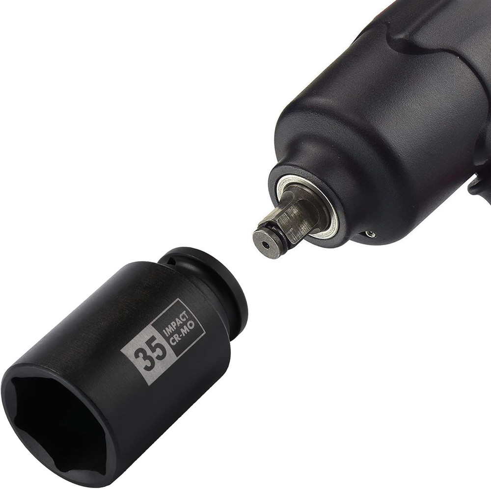 9PCS 1/2 Inch Drive Deep Impact Socket Set, 29-38MM, Spindle Axle Nut S
