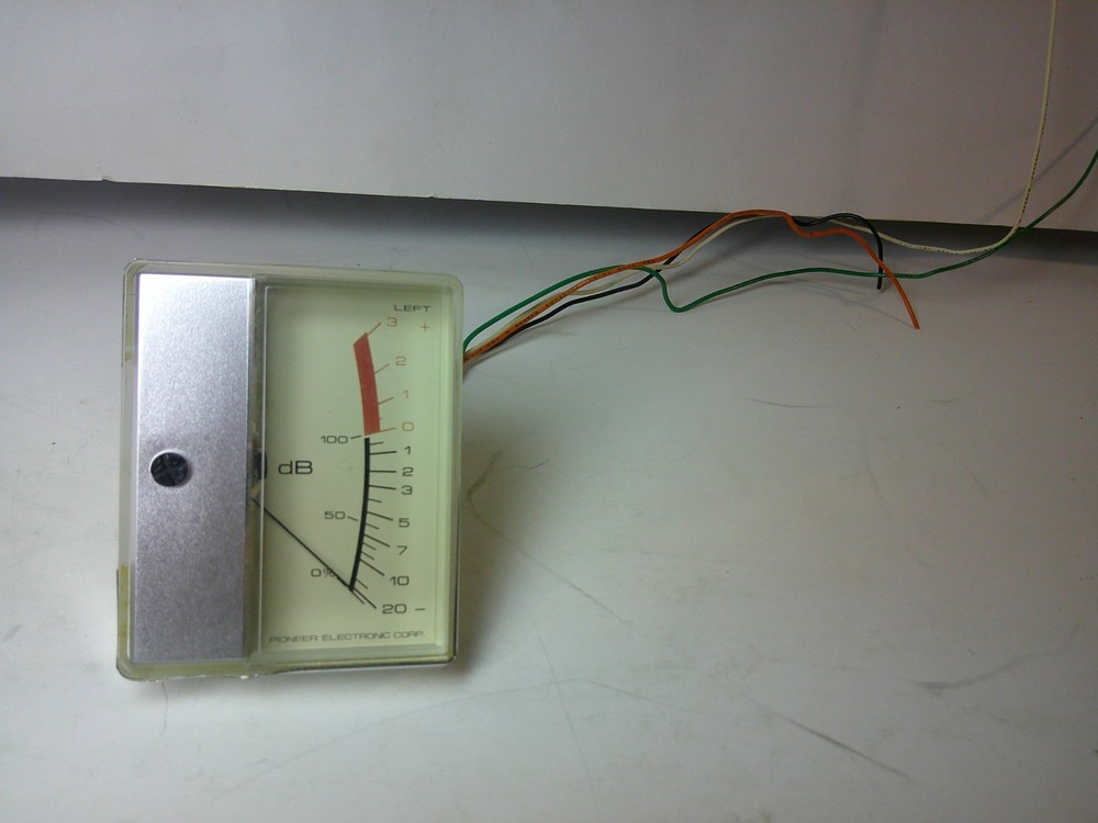 PIONEER RT 707 LEFT VU METER  TESTED WORKING NICE LOT 9