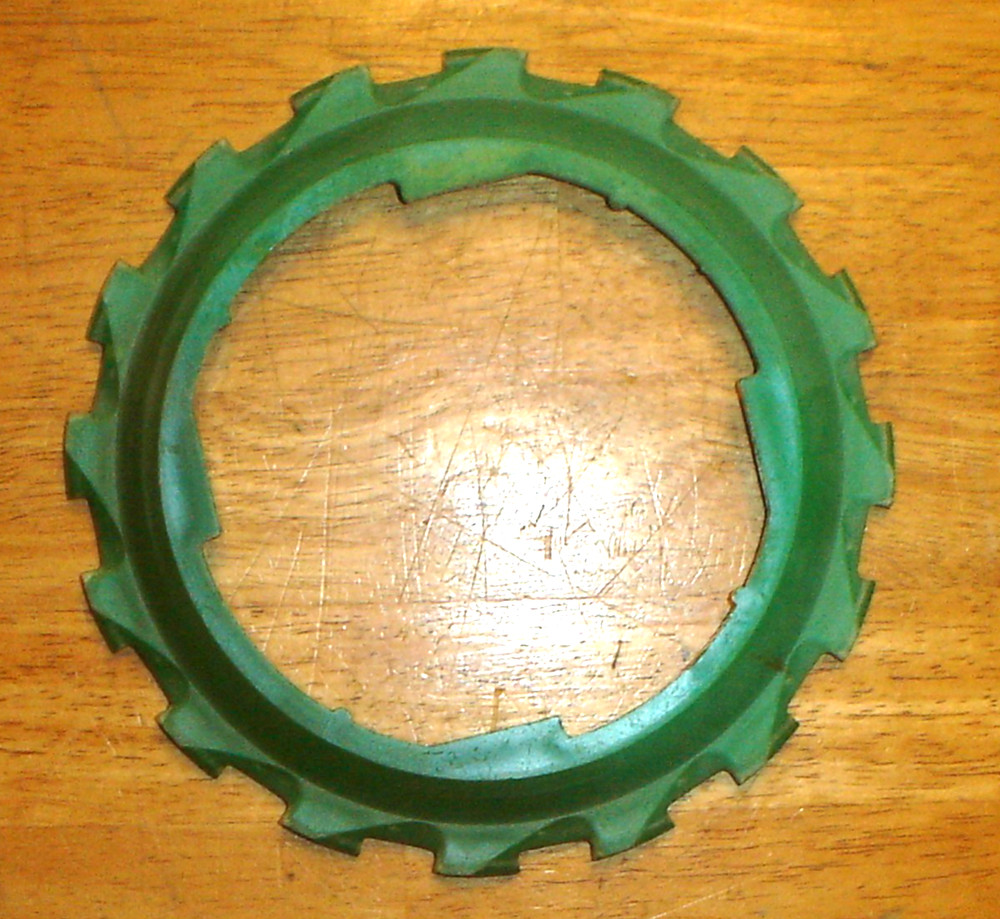 Vintage John Deere B8 Green Plastic Seed Corn Planter Plate (Used)
