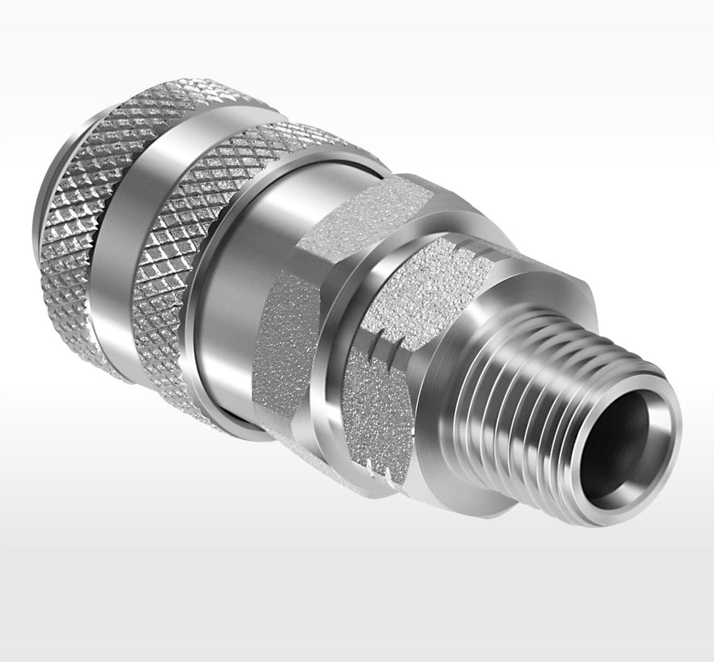 Fuel System Coupler Fitting for Connection to'Compu-Check' Quick Connect Fitting