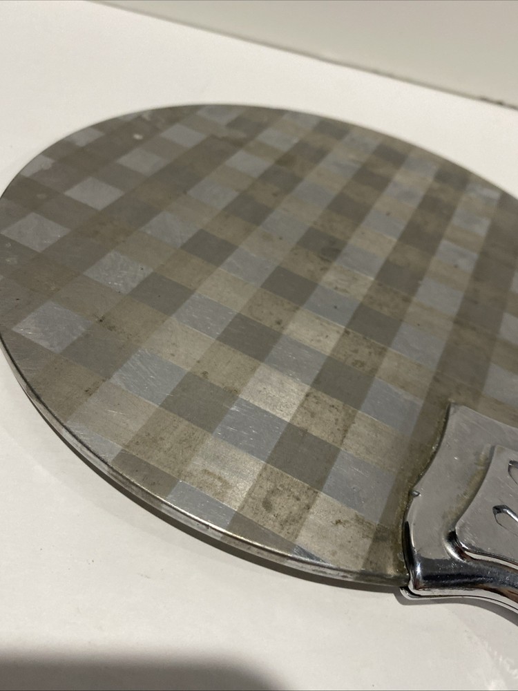 Vintage Silver Tone Hand Held Mirror