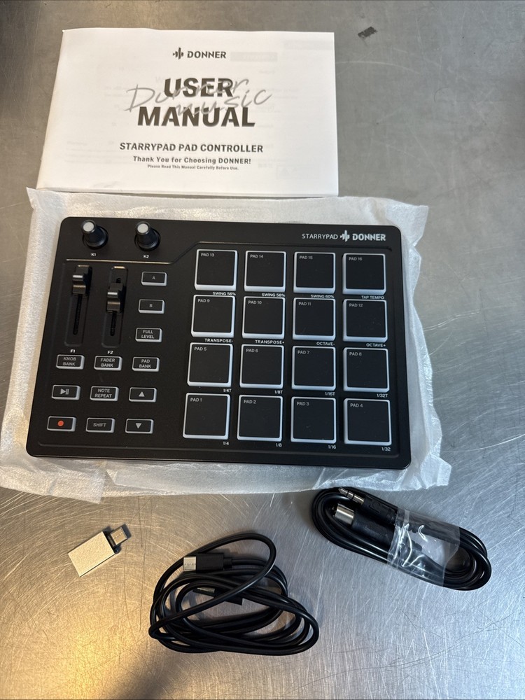 Donner  Starrypad Controller-DPD-16 Pad Black