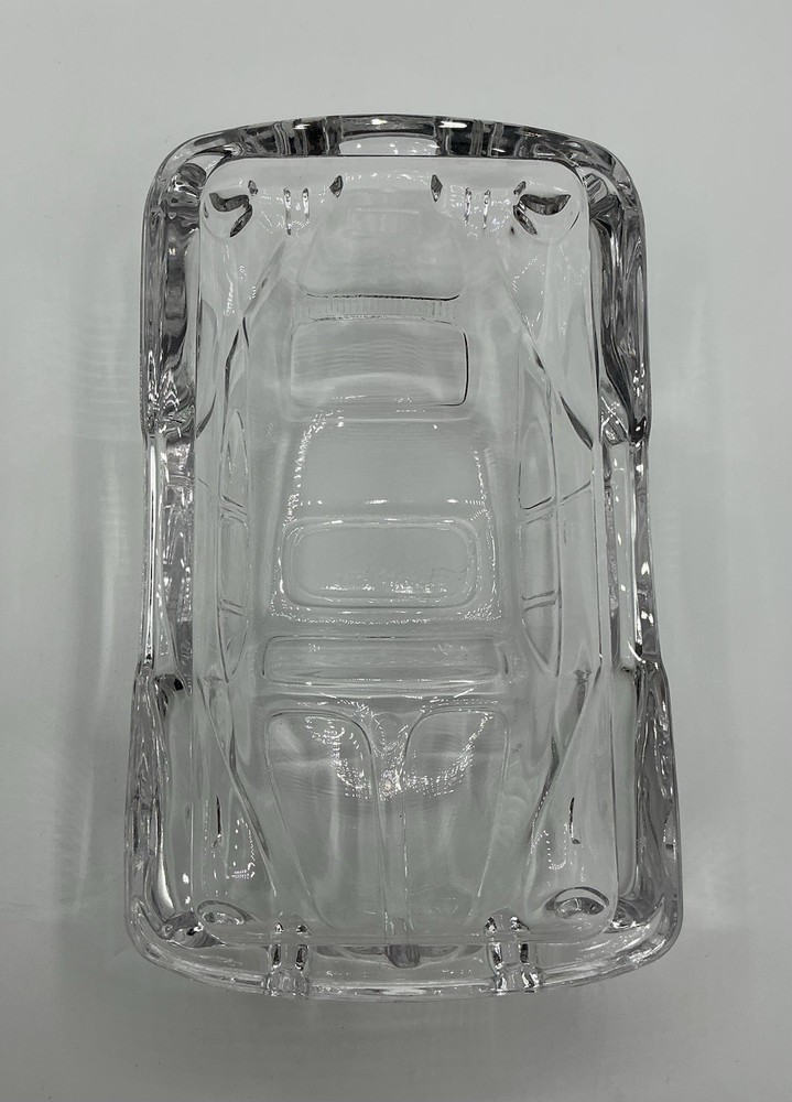 Studio Nova VW Volkswagen Beetle Bug Covered Box/Dish, Clear Glass, Japan