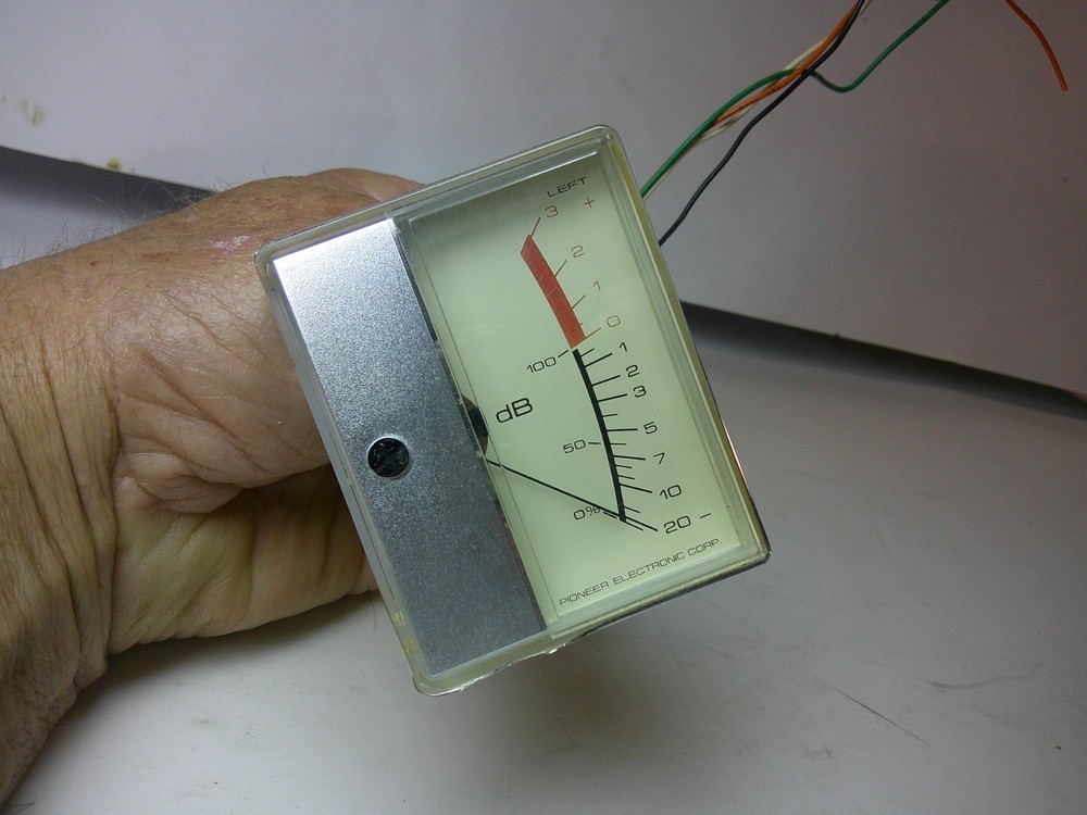 PIONEER RT 707 LEFT VU METER TESTED WORKING NICE LOT 9