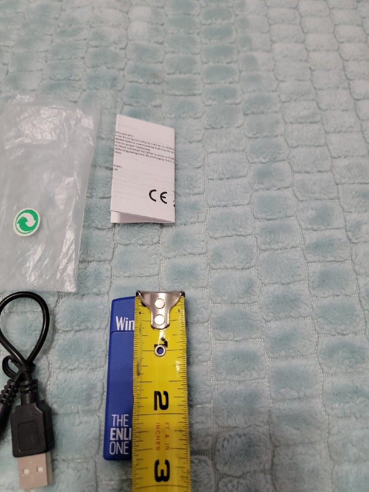 Winston Enlightened One Blue USB rechargeable Cigarette Lighter New