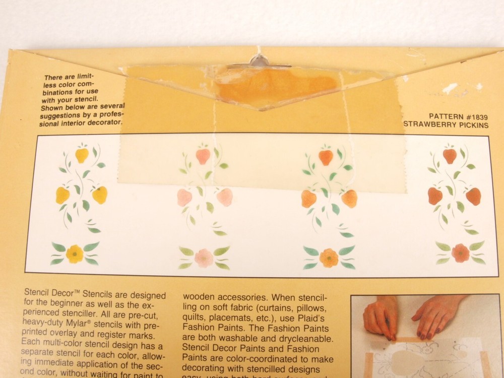 Vintage Plaid Enterprises Stencil Decor Books & Stencils Patterns Lot