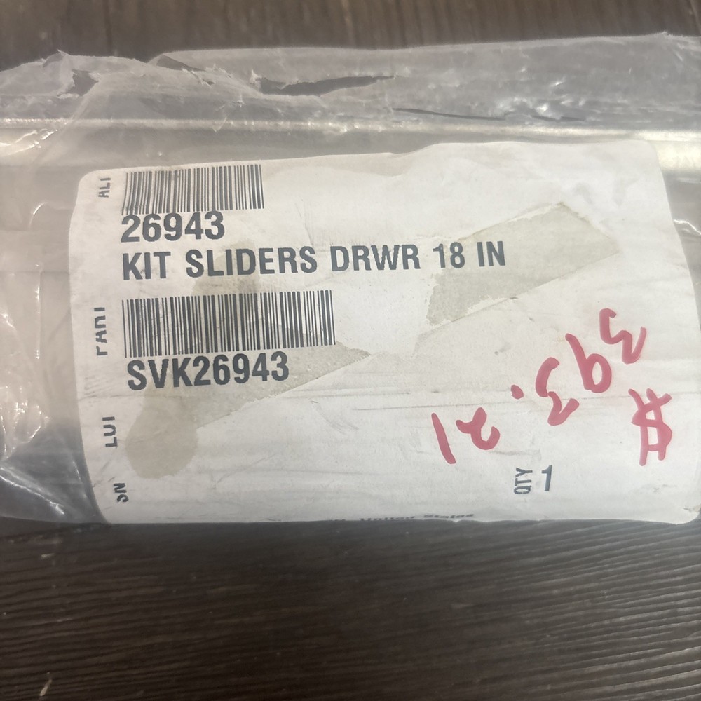 Silver King 26943 Drawer Slide Kit With Rollers, 18'