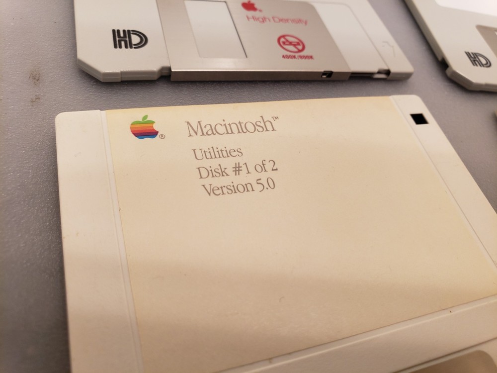 Vintage Apple Mac Misc. Floppy Disk Set, System Additions, Utilities, Network,