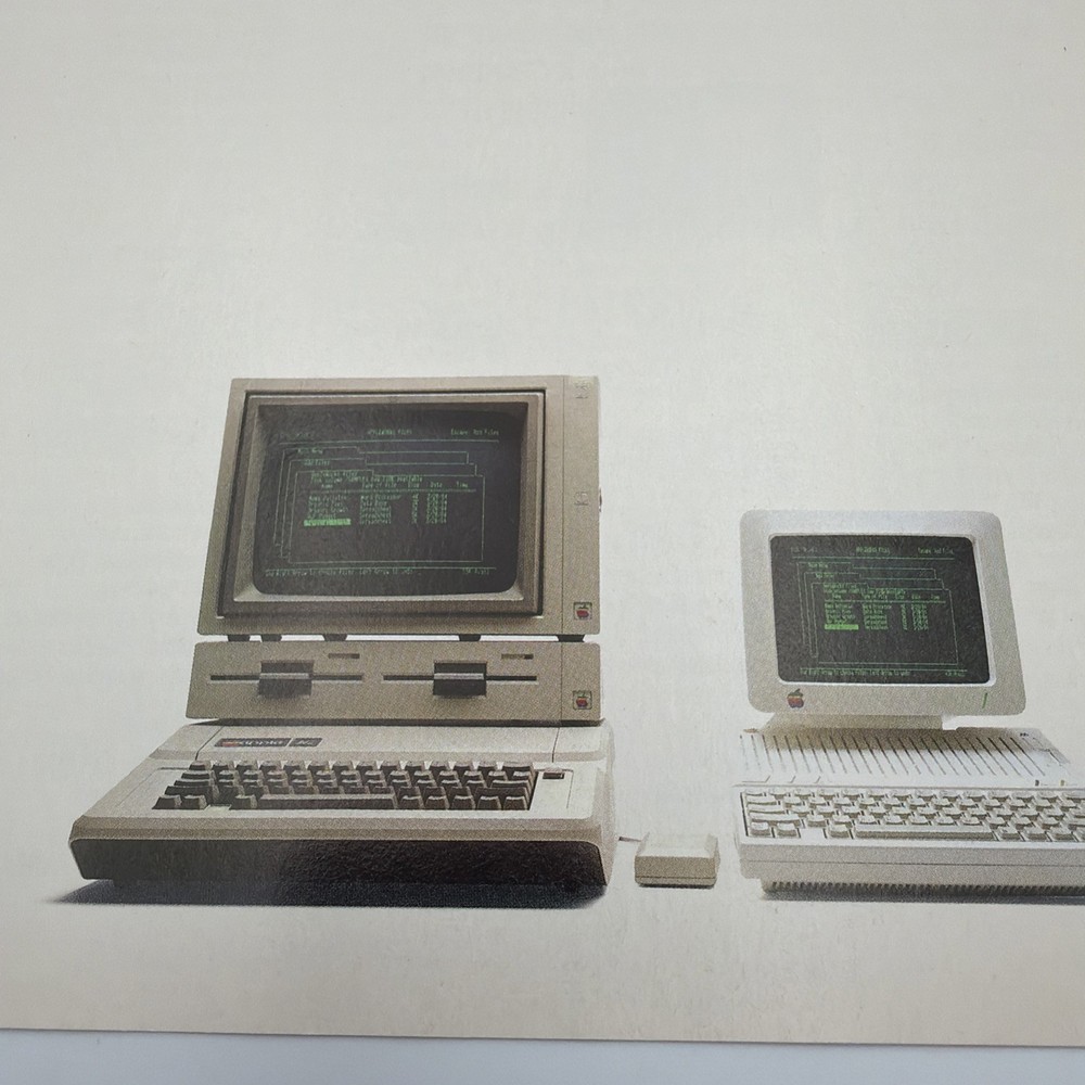 1984 Apple II Computer 8 Pages Vintage Print Ad Booklet