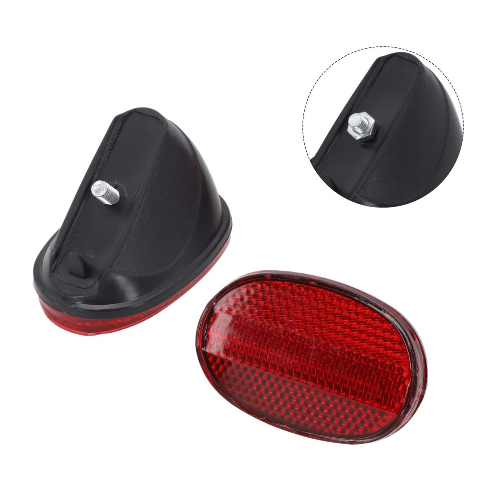 Increase Nighttime Visibility with Bicycle Oval Rear Mudguard Reflector