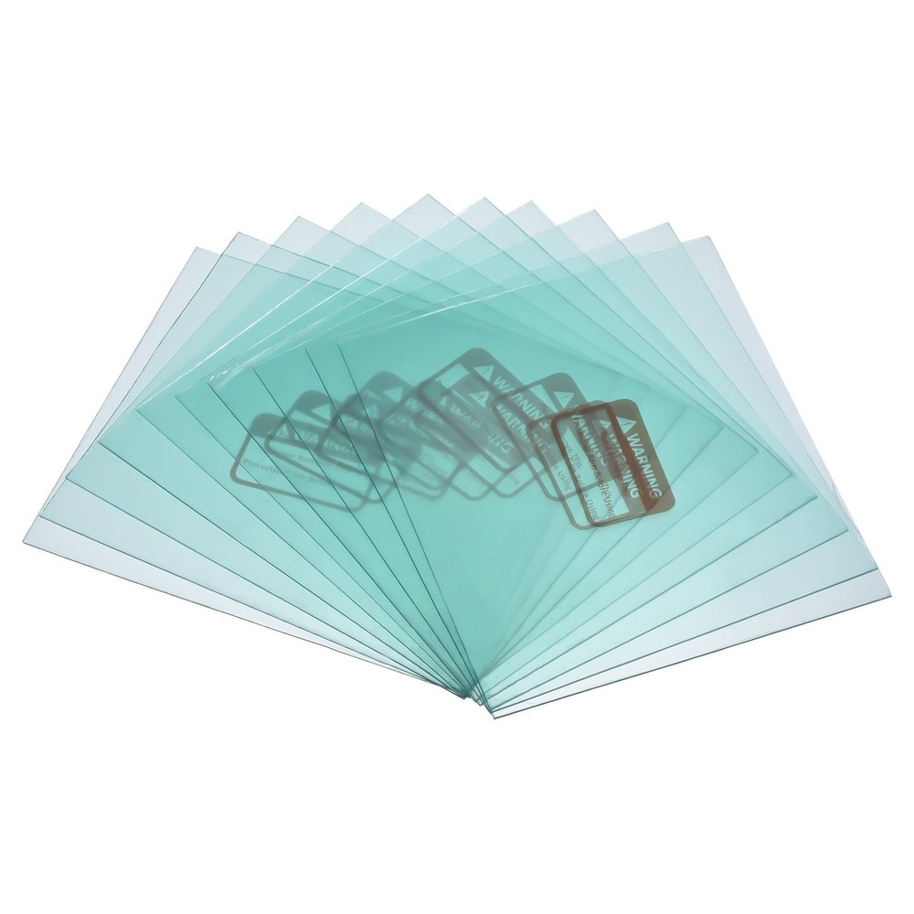 10pcs 5.2 x 4.5'' Right Angle Welding Protection Lens Replacements, Clear