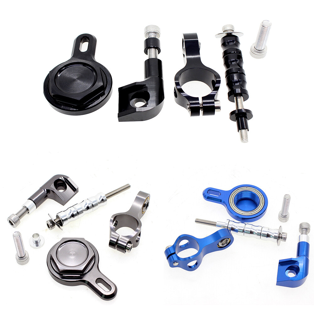 Steering Stabilizer Damper Bracket Mounting Kits For YZF R1 1998-2000 2001 Black