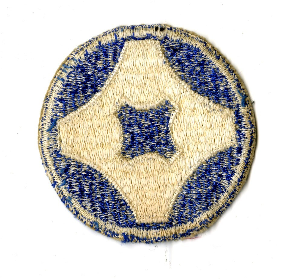 4th Service Command White Back Patch WWII Vintage Southern States