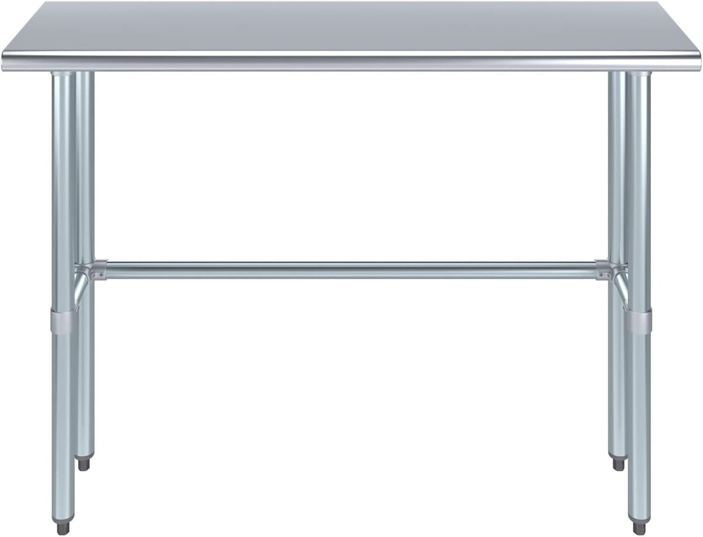 Stainless Steel NSF Kitchen Restaurant Work Prep Table Open Base 14” x 48”