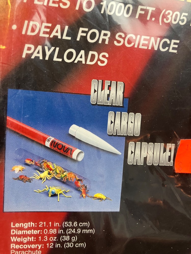 Original (not reissue) Estes Nova Payloader Flying Rocket Kit #1960 -Sealed
