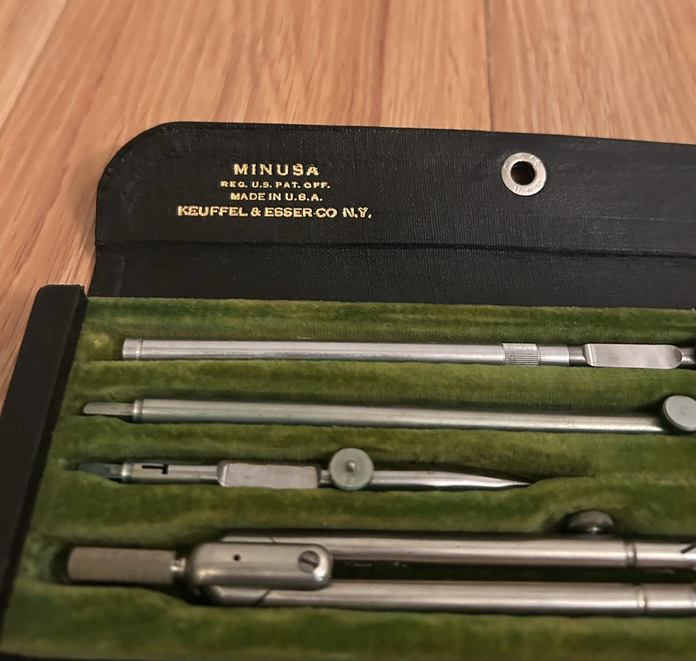Vintage Microscope, Binoculars, Drafting Set Yamakoshi Chevalier Keuffel & Esser