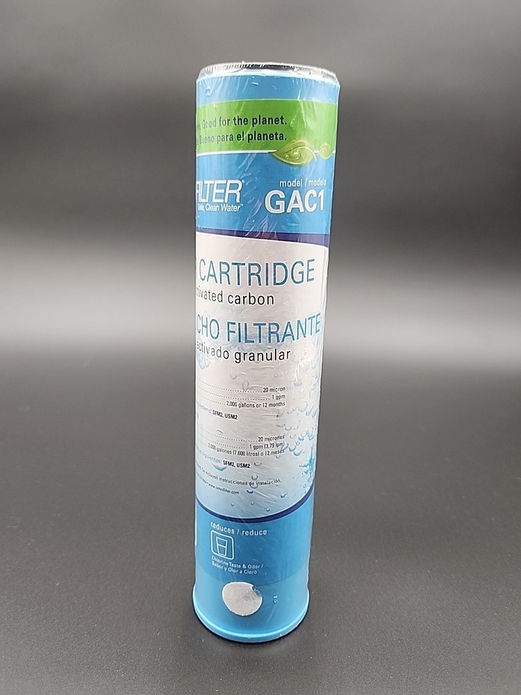 New! OmniFilter GAC1 Undersink Carbon Water Filter 20 Micron
