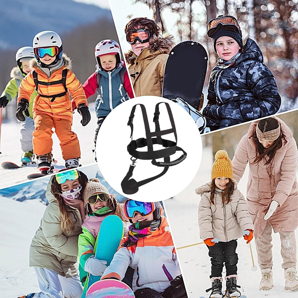 Kids Ski Harness Adjustable Retractable Anti-fall Safety Leash