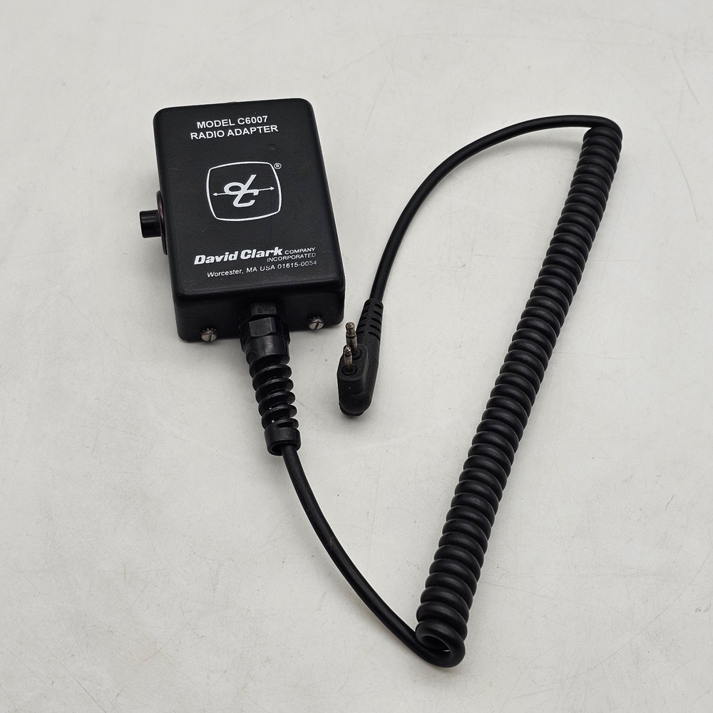 DAVID CLARK MODEL C6007 RADIO HEADSET ADAPTER