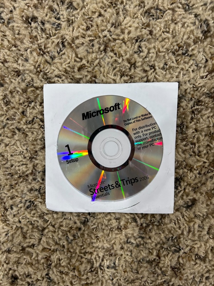 Microsoft Streets and Trips 2006 CD-ROM NEW Sealed