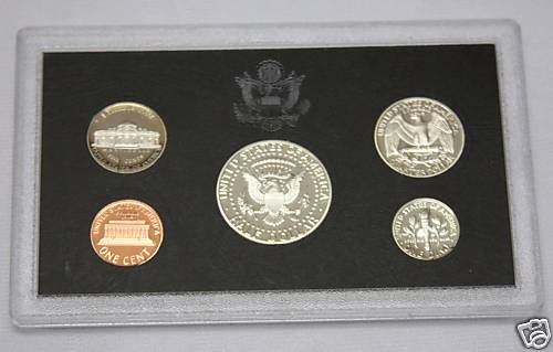 1995-s SILVER U.S. Proof Set. In a black standard size proof set container