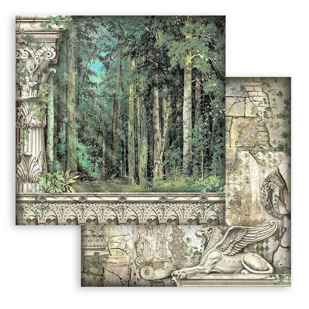Stamperia MAGIC FOREST 8x8 Paper Pad 10 Sheets SBBS78