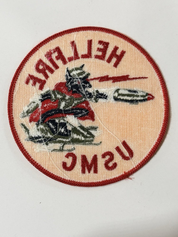 Original VTG USMC AGM-114 Hellfire Missile System Military Patch