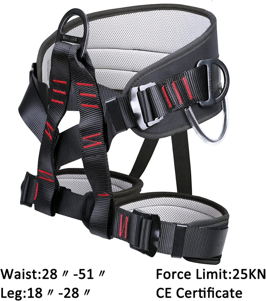 Adjustable Thickness Climbing Harness Half Body Harnesses for Fire Rescuing Cavi