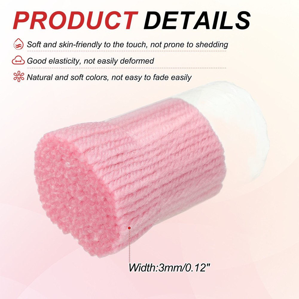 6 Rolls Latch Hook Yarn, 3mm Pink Latch Hook Kit Yarn Precut Hook Rugs Making