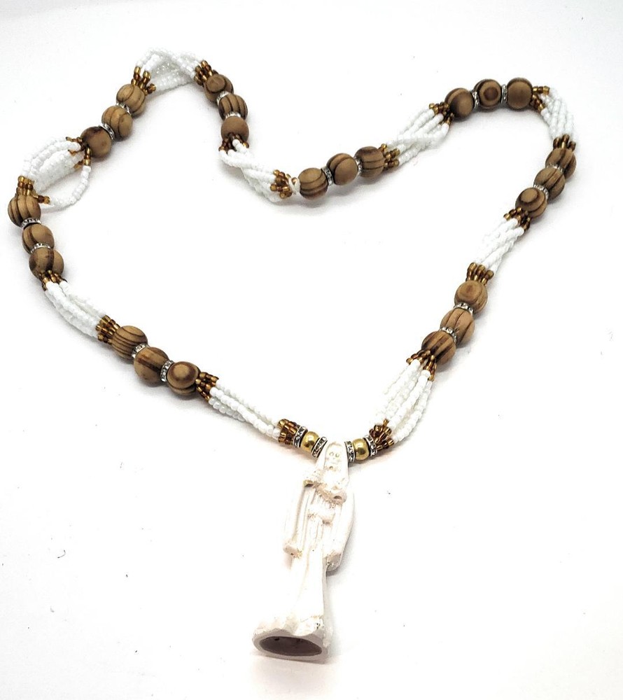 SANTA MUERTE COLLAR DE CUENTAS