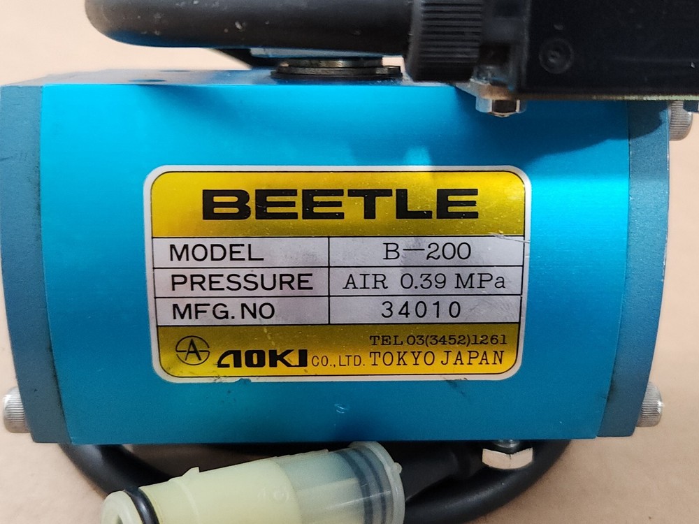 *PREOWNED* Aoki Beetle B-200 Pneumatic Actuator 0.39 MPa w/ Microswitch Warranty
