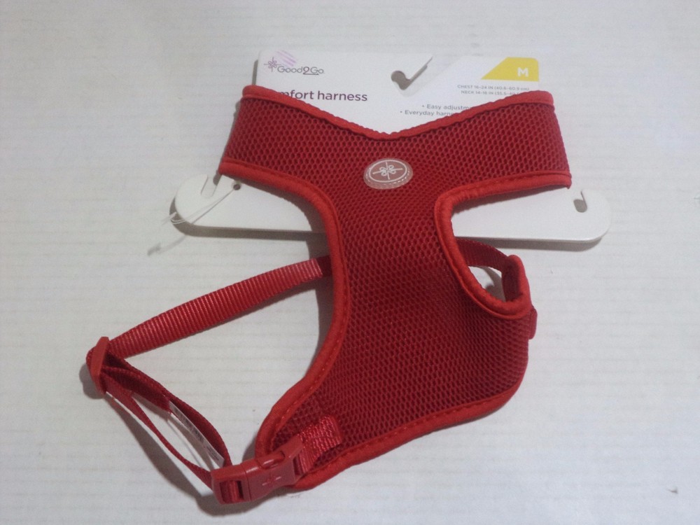 Good2Go Adjustable Red Dog Harness, Large