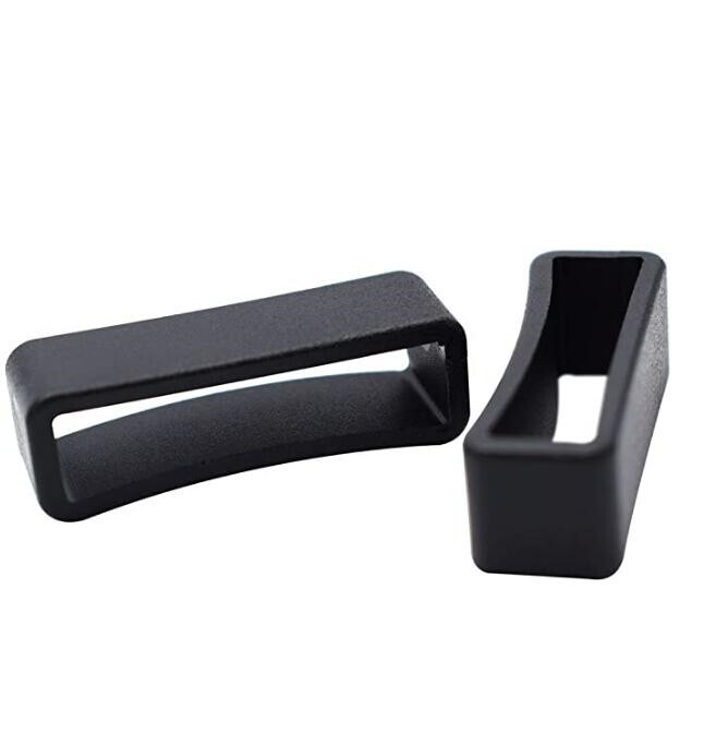 Plastic Keeper Belt Loop Square Loop Buckle for Backpack Straps Black color