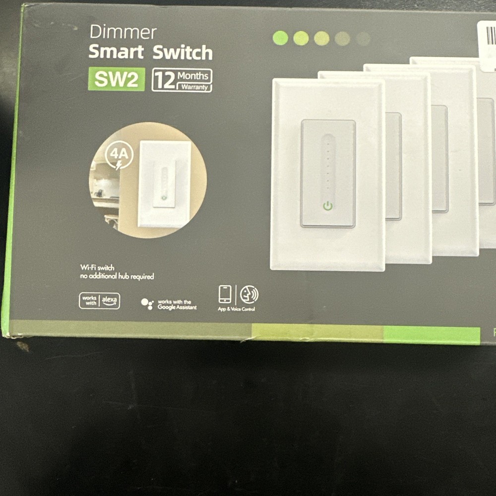 Smart Dimmer Switch GHomeSmart SW2 - 4 PACK