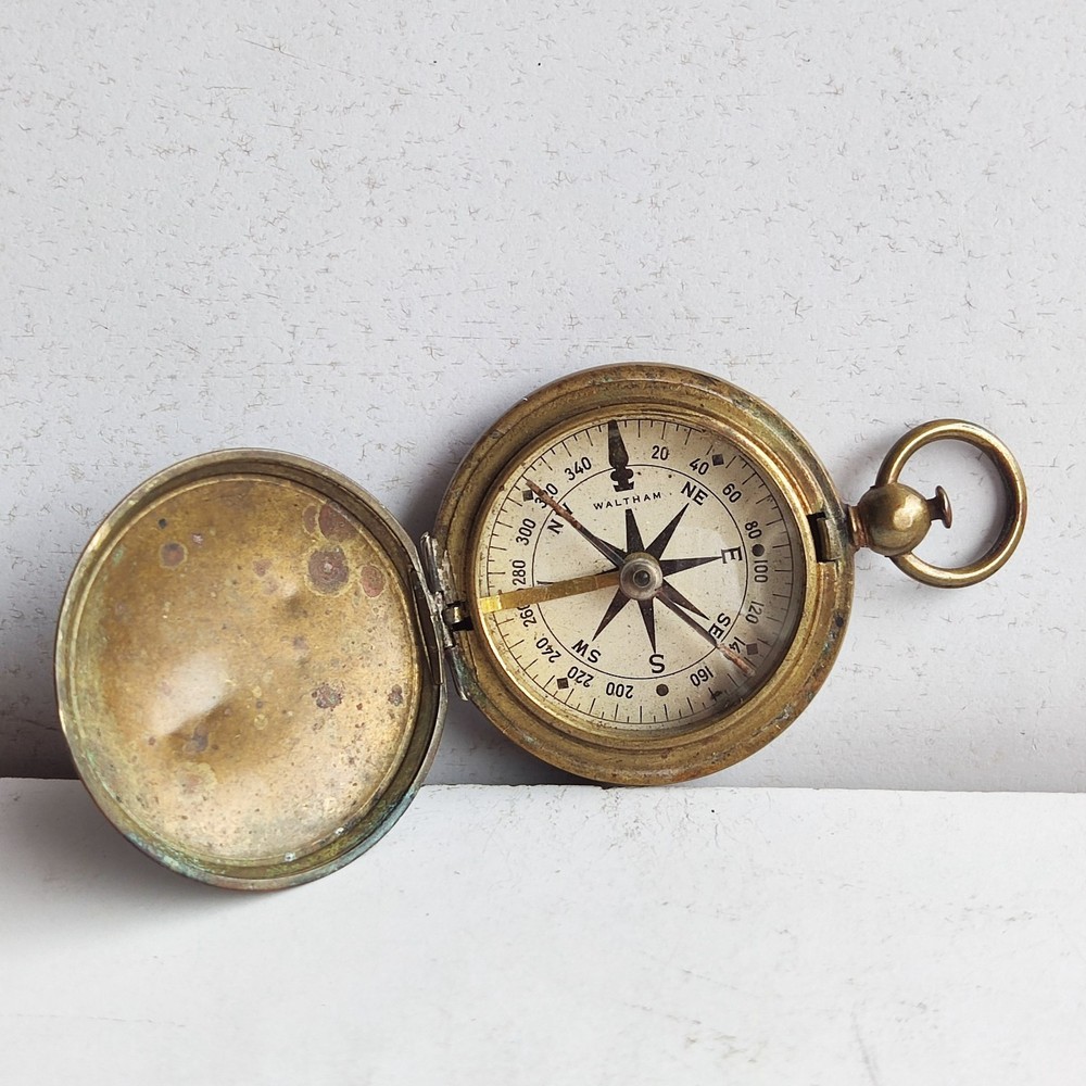 Waltham Military Compass Authentic Navigation Tool WW1 and WWII