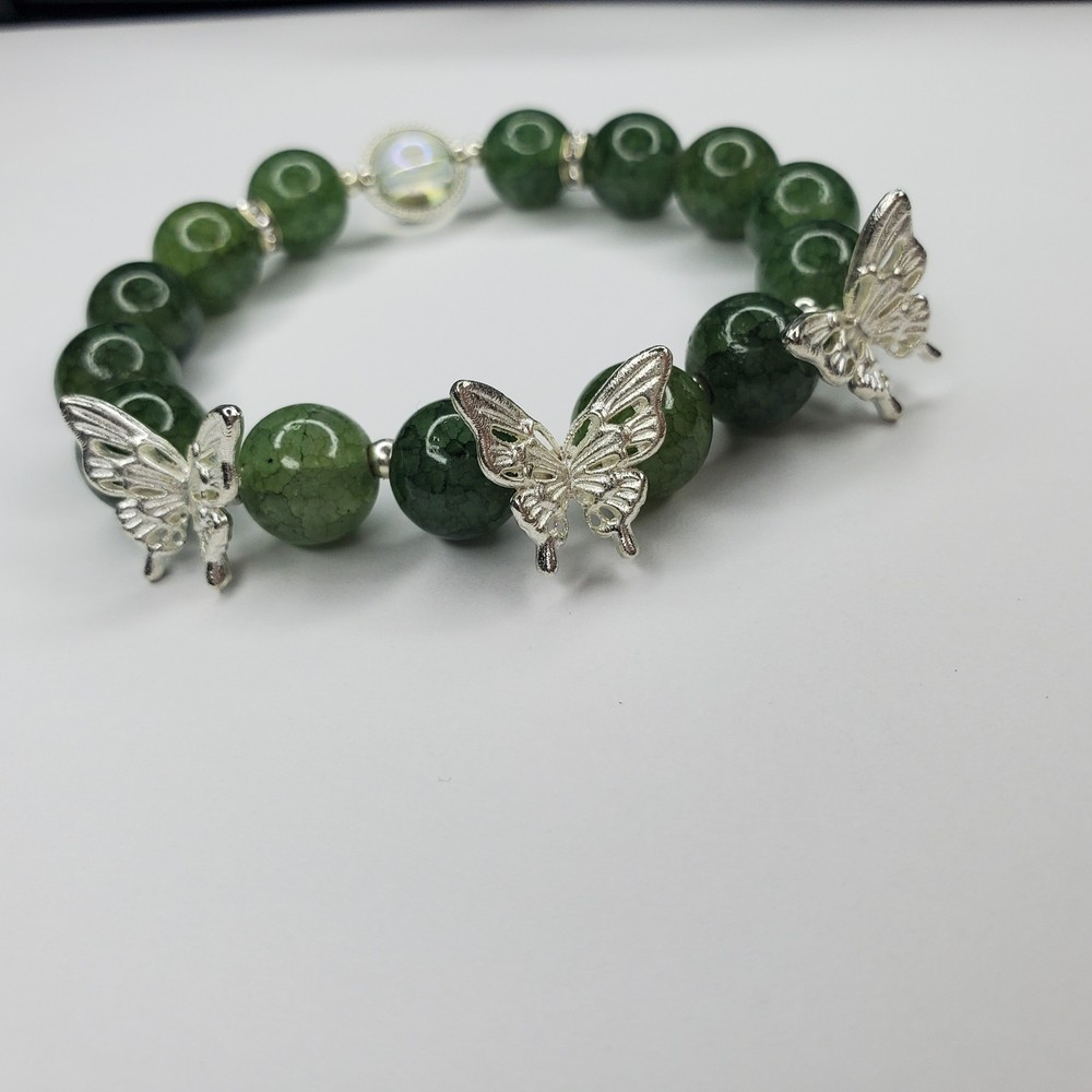 Hand crafted artisan unique gemstone bracelet