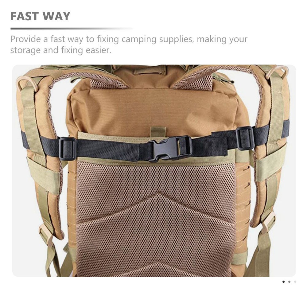 2 Pcs Backpack Strap Gear Straps Travel Adjustable Replacement Chest