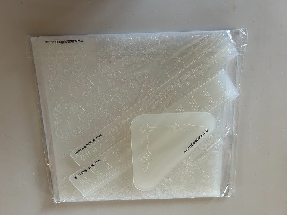 Tattered Lace - 4 Embossing Folders -Clocks- EF073