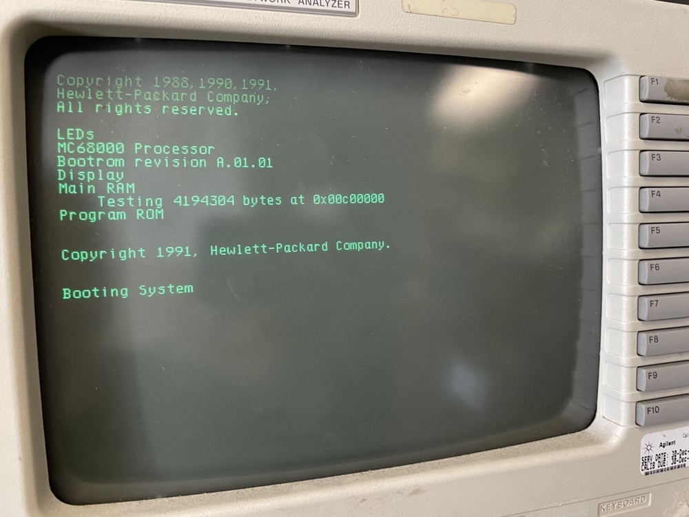 HP 3589A Spectrum / Network Analyzer 10Hz- 150MHz